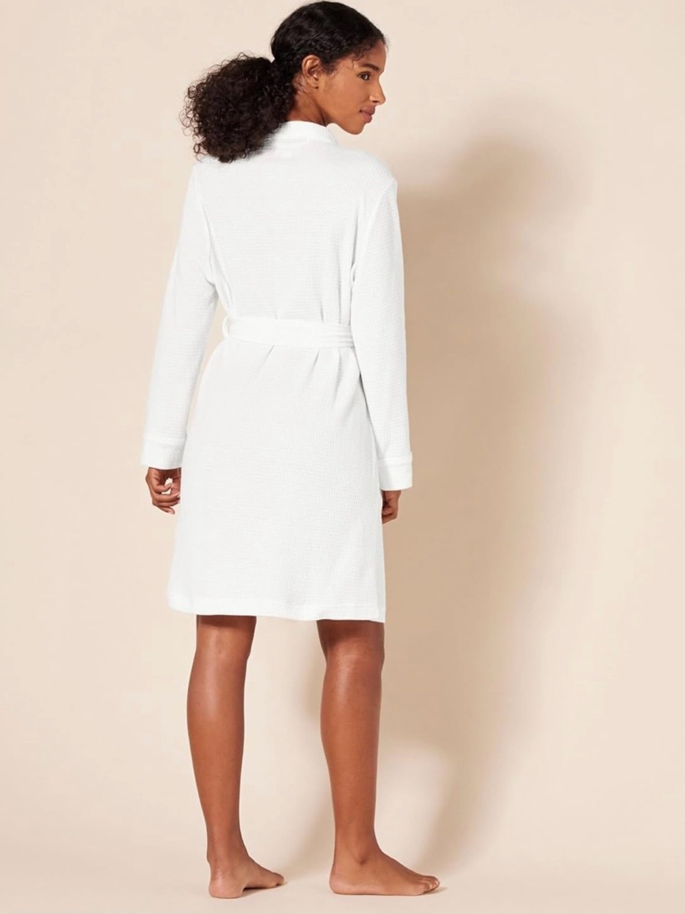 Essentials Waffle Bath Robe - Picture 3 of 7